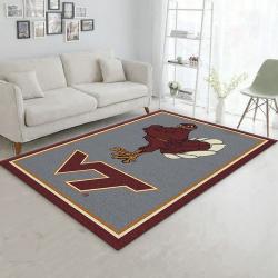 College Spirit Virginia Tech Sport Area Rug Carpet Team Logo Home Deco