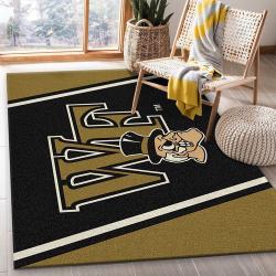 College Spirit Wake Forest Sport Area Rug For Christmas Team Logo Fami