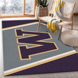 College Spirit Washington Sport Area Rug For Christmas Team Logo Famil