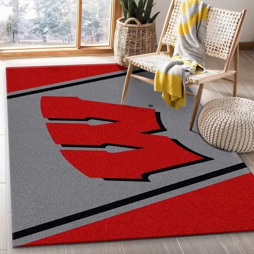 College Spirit Wisconsin Sport Area Rug For Christmas Team Logo Home D