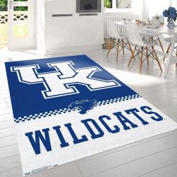 NCAA Collegiate University Of Kentucky Wildcats Logo Area Rug For Gift Livi
