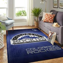 Colorado Rockies Baseball MLB Team Logo Area Rug Living Room Rugs 2