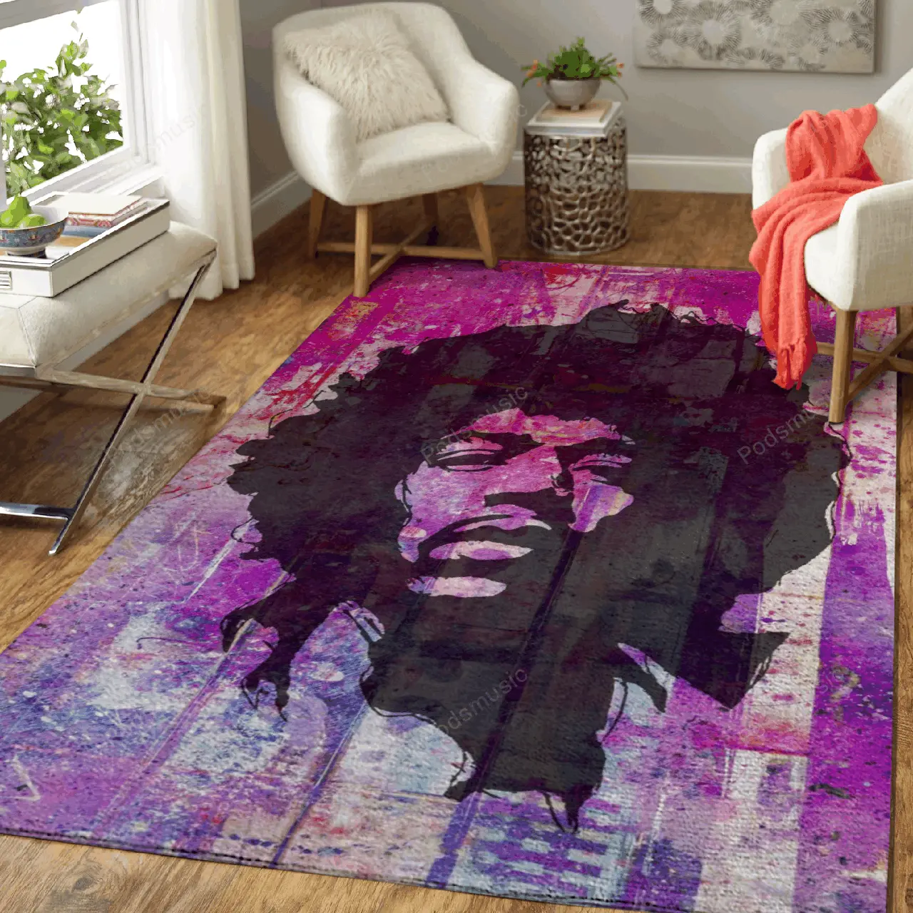 Colorful Hendrix Music Art For Fans Area Rug Living Room Carpet Rug Regtangle Carpet Floor Decor Home Decor