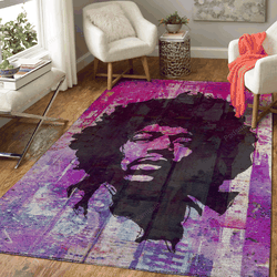 Colorful Hendrix Music Art For Fans Area Rug Living Room Carpet Rug Regtangle Carpet Floor Decor Home Decor