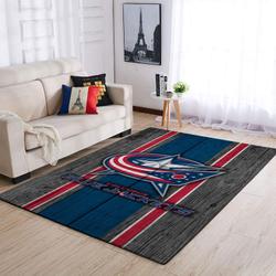 Columbus Blue Jackets Nhl Rugs Style Living Room Carpet Rug Regtangle Carpet