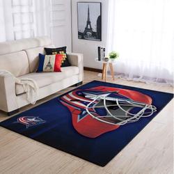 Columbus Blue Jackets Nhl Rugs Style Living Room Carpet Rug Regtangle Carpet