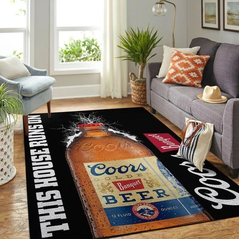 Coors Banquet Area Rug This House Runs On Ofd 20030920 Area Rug Living Room Carpet Rug Regtangle Carpet Floor Decor Home Decor