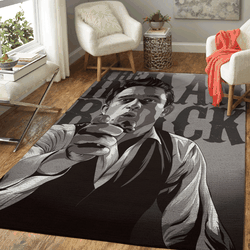 Country Singer Johnny Cash The Man In Black Art Area Rug Area Rug Living Room Carpet Rug Regtangle Carpet Floor Decor Home Decor