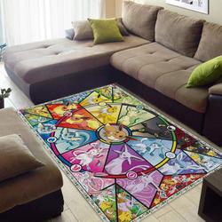 Anime Pattern Print Area Rug Living Room Rug Home Decor