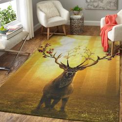 Caribou Wall Hanging Area Rug Living Room Rug Home Decor