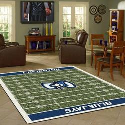 Creighton Bluejays Home Field Area Rug Football Team Logo Carpet Living Room Rugs Rug Regtangle Carpet Floor Decor Home Decor