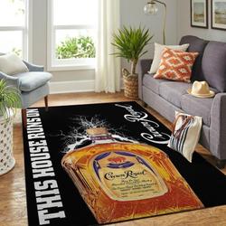 Crown Royal Area Rug This House Runs On Ofd 2003099 Area Rug Living Room Carpet Rug Regtangle Carpet Floor Decor Home Decor