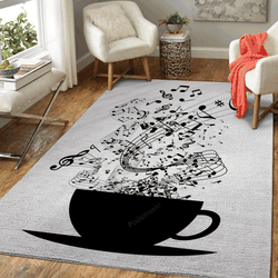 Cup Of Music Happy Art For Fans Area Rug Living Room Carpet Rug Regtangle Carpet Floor Decor Home Decor