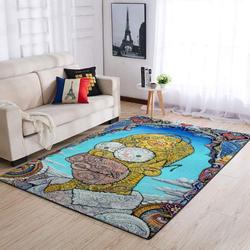 Cupcake Unicorn Pattern Print Area Rug Living Room Rug Home Decor