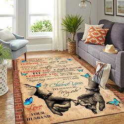 Love Quote For Couple Best Love Gift Floor Rug Area Rug Home Decoration