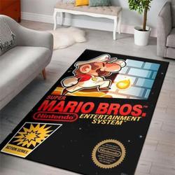 Super Mario Bros. Gaming For Game Lover Area Rug Bedroom Gift Us Decor