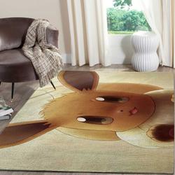 Cute Pokemon Eevee Area Rugs Video Game Movie Living Room Carpet Home Rug