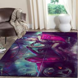Cyberpunk 2077 Futuristic Gaming Area Rugs Living Room Carpet Fn120138 Rug Regtangle Carpet Floor Decor Home Decor