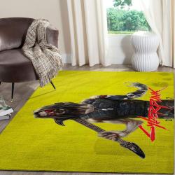 Cyberpunk 2077 Futuristic Gaming Area Rugs Living Room Carpet Fn140104 Rug Regtangle Carpet Floor Decor Home Decor