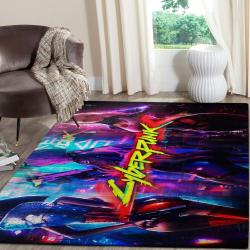 Cyberpunk 2077 Futuristic Gaming Area Rugs Living Room Carpet Fn140105 Rug Regtangle Carpet Floor Decor Home Decor