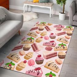 Cyborg Robot Pattern Print Area Rug Living Room Rug Home Decor
