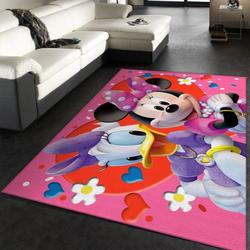 Daisy Duck And Minnie Mouse Area Rug Living Room And Bed Room Rug