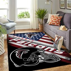 NFL Atlanta Falcons Helmet US Style Area Rug Living Room Rug Home Decor