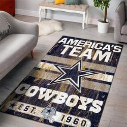Dallas Cowboys Area Rug Living Room Rug Home Decor Nfl Football Rb7A8E7E8231
