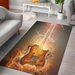 Music DNA Guitar Instrument Area Rug Living Room Rug Home Decor = 01111916