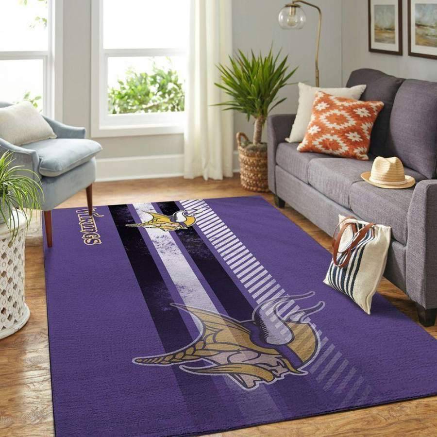 NFL Minnesota Vikings Area Rug Living Room Rug Home Decor 1910079