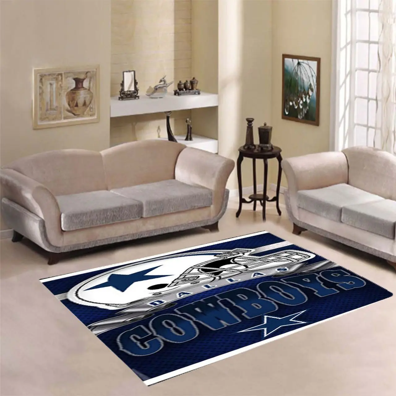 Dallas Cowboys Area Rug Living Room Rug Home Decor Nfl Football V11128