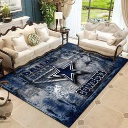 Dallas Cowboys Area Rug Living Room Rug Home Decor Nfl Football B100809