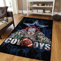 NFL Dallas Cowboys With IT Character Area Rug Living Room Rug B130907