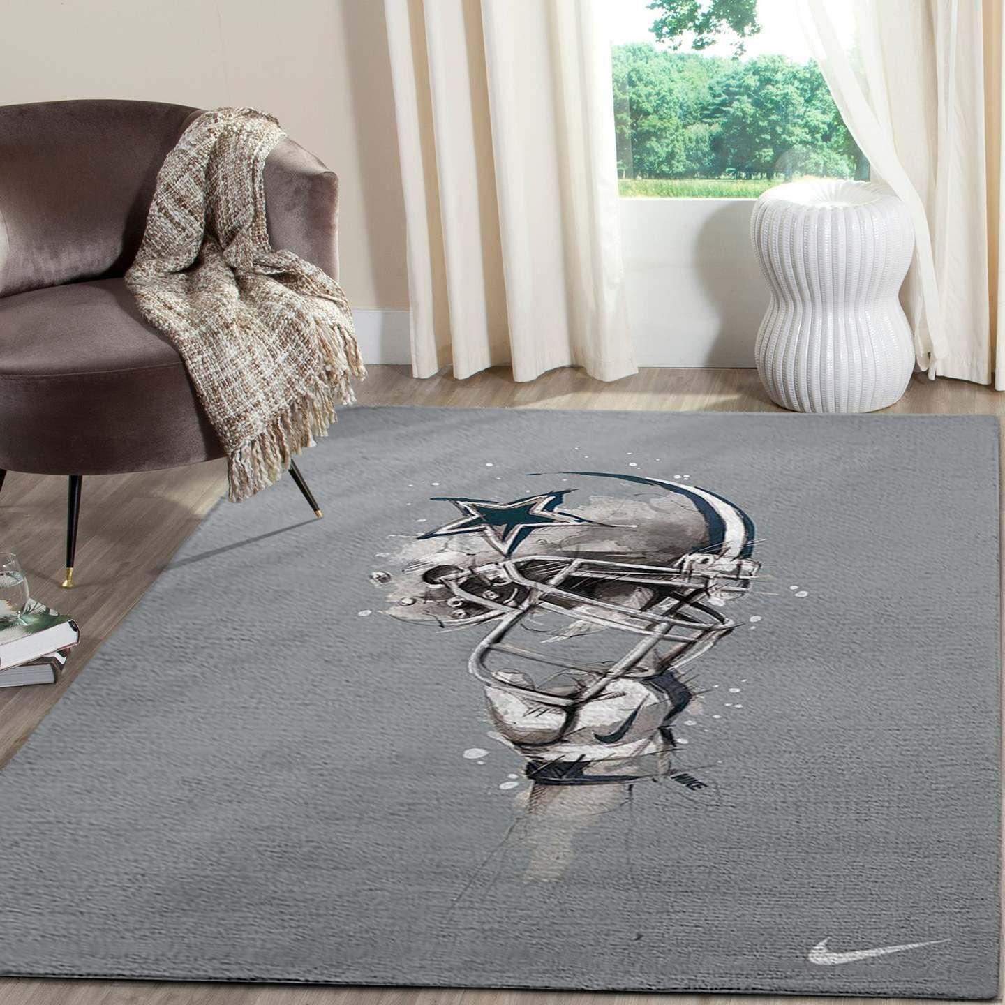 Dallas Cowboys Area Rug Living Room Rug Home Decor Nfl Football Dlb2606