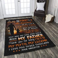 Gift For Father - Loving Father Floor Area Rug Living Room Rug Home Decor
