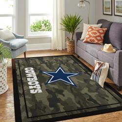 NFL Dallas Cowboys Area Rugs Camo Style Living Room Carpet Team Logo Home
