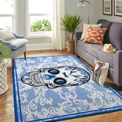 Dallas Mavericks Nba Rugs Skull Flower Style Living Room Rug Regtangle Carpet