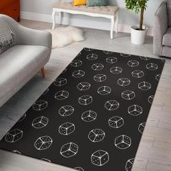 Damask Gold Pattern Print Area Rug Living Room Rug Home Decor