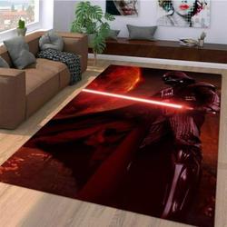 Darth Vader And Light Saber Star Wars Area Rug Living Room Rug Home Decor