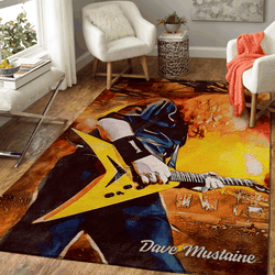 Dave Mustaine Music Art For Fans Area Rug Living Room Carpet Rug Regtangle Carpet Floor Decor Home Decor
