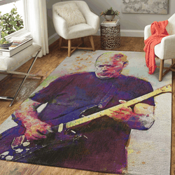 David Gilmour Pink Floyd Band Music Art Area Rug Area Rug Living Room Carpet Rug Regtangle Carpet Floor Decor Home Decor