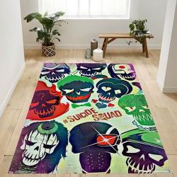 Dc Comics Movie Suicide Squad Faces Rug Bedroom Rug Home Decor Floor