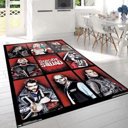 Dc Comics Movie Suicide Squad Grid Rug Living Room Rug Living Room Area Rug