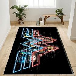 Dc Comics Movie Wonder Woman 1984 Logo Area Rug Living Room Area Rug Home