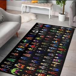 Dc Comics Suit Superheroes Ghost Rider Pixel Art Rug Living Room Rug Home Decor