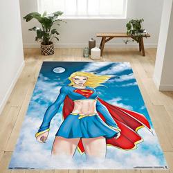 Dc Comics Supergirl Clouds Area Rug Living Room And Bed Room Rug Rug Regtangle Carpet Floor Decor Home Decor