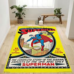 Dc Comics Superman 1 Area Rug Living Room And Bed Room Rug Rug Regtangle Carpet Floor Decor Home Decor