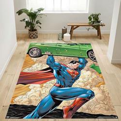 Dc Comics Superman Car Area Rug Living Room And Bed Room Rug Rug Regtangle Carpet Floor Decor Home Decor