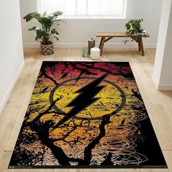 Dc Comics The Flash Logo Area Rug For Gift Bedroom Rug Home Decor Floor