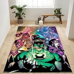Dc Comics The Green Lantern Blackest Night Area Rug Living Room And Bed Room Rug Rug Regtangle Carpet Floor Decor Home Decor